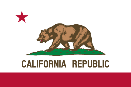 california flag graphic