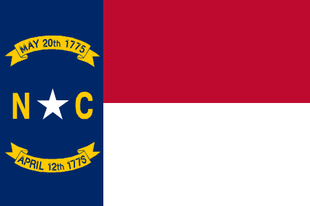 north carolina flag graphic